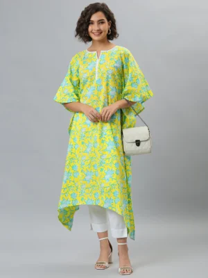 Women’s Yellow Cotton Kurta