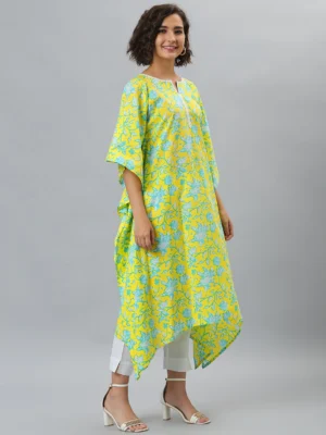 Women’s Yellow Cotton Kurta