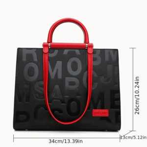 Classic Letter Embossed Tote Bag