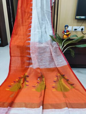 Orange & White Mill Matka