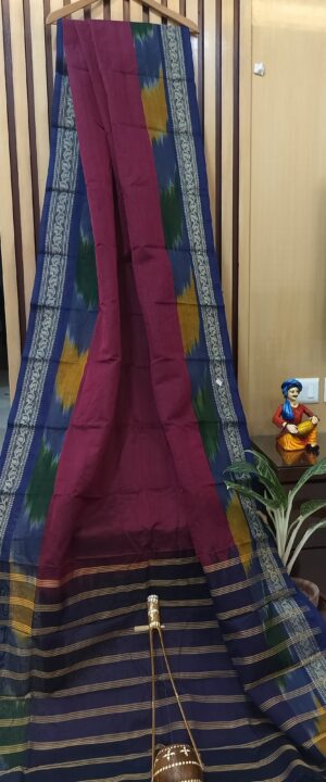 Cotton Silk Maheshwari with Kotki Border