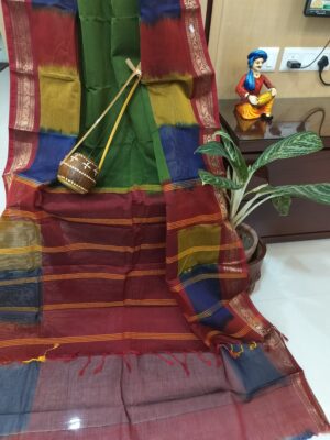 Cotton Silk Maheshwari with Kotki Border