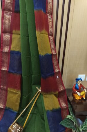 Cotton Silk Maheshwari with Kotki Border