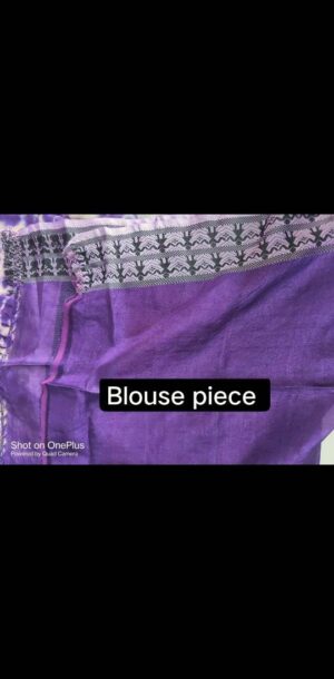 Pure Gachi By Gachi Tussar Shivory with tie-dye body and Worli Work